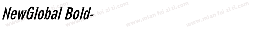 NewGlobal Bold字体转换